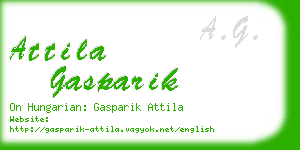 attila gasparik business card